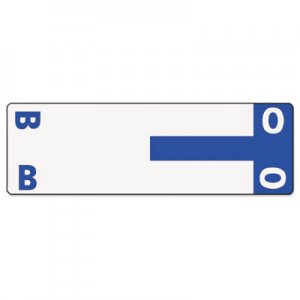 Smead SMD67153 AlphaZ Color-Coded First Letter Combo Alpha Labels, B/O, 1.16 x 3.63, Dark Blue/White