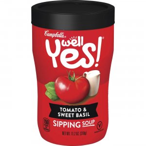 Campbell's 25034 Tomato & Sweet Basil Sipping Soup