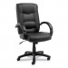 Alera ALESR41LS10B Strada Series High-Back Swivel/Tilt Chair, Black Top-Grain Leather