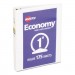 Avery AVE05806 Economy View Binder w/Round Rings, 8 1/2 x 5 1/2, 1" Cap, White