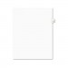 Avery AVE01406 Avery-Style Legal Exhibit Side Tab Dividers, 1-Tab, Title F, Ltr, White, 25/PK