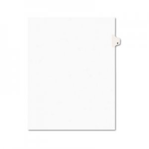 Avery AVE01405 Avery-Style Legal Exhibit Side Tab Dividers, 1-Tab, Title E, Ltr, White, 25/PK