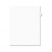 Avery AVE01405 Avery-Style Legal Exhibit Side Tab Dividers, 1-Tab, Title E, Ltr, White, 25/PK