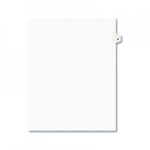 Avery AVE01404 Avery-Style Legal Exhibit Side Tab Dividers, 1-Tab, Title D, Ltr, White, 25/PK