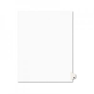 Avery AVE01025 Avery-Style Legal Exhibit Side Tab Divider, Title: 25, Letter, White, 25/Pack