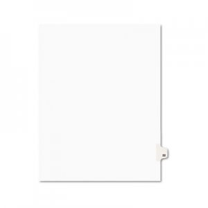Avery AVE01022 Avery-Style Legal Exhibit Side Tab Divider, Title: 22, Letter, White, 25/Pack