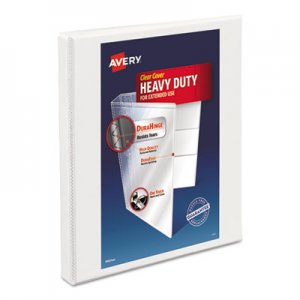 Avery AVE05234 Heavy-Duty Non Stick View Binder with DuraHinge and Slant Rings, 3 Rings, 0.5" Capacity, 11 x