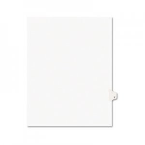 Avery AVE01420 Preprinted Legal Exhibit Side Tab Index Dividers, Avery Style, 26-Tab, T, 11 x 8.5, White, 25