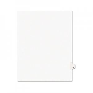 Avery AVE01422 Preprinted Legal Exhibit Side Tab Index Dividers, Avery Style, 26-Tab, V, 11 x 8.5, White, 25