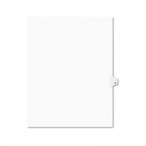 Avery AVE01416 Preprinted Legal Exhibit Side Tab Index Dividers, Avery Style, 26-Tab, P, 11 x 8.5, White, 25