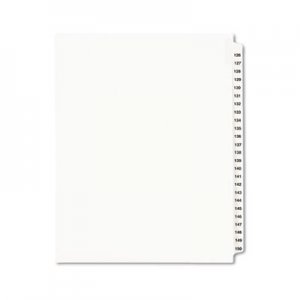 Avery AVE01335 Preprinted Legal Exhibit Side Tab Index Dividers, Avery Style, 25-Tab, 126 to 150, 11 x 8.5