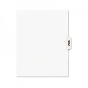 Avery AVE11910 Avery-Style Legal Exhibit Tab Dividers, Table of Contents, White, 25/Set