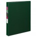 Avery AVE27253 Durable Non-View Binder with DuraHinge and Slant Rings, 3 Rings, 1" Capacity, 11 x 8.5, Green