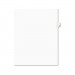 Avery AVE11917 Avery-Style Legal Exhibit Side Tab Divider, Title: 7, Letter, White, 25/Pack