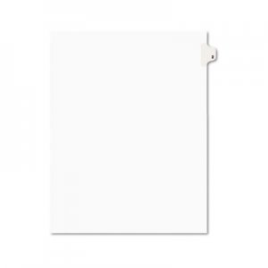 Avery AVE11912 Avery-Style Legal Exhibit Side Tab Divider, Title: 2, Letter, White, 25/Pack