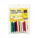 Avery AVE16239 Insertable Index Tabs with Printable Inserts, Two, Assorted Tab, 25/Pack