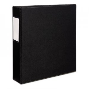 Avery AVE08502 Durable Non-View Binder with DuraHinge and EZD Rings, 3 Rings, 2" Capacity, 11 x 8.5, Black