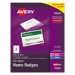 Avery AVE74549 Badge Holder Kit w/Laser/Inkjet Insert, Top Load, 2 1/4 x 3 1/2, White, 100