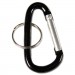 Advantus AVT75555 Carabiner Key Chains, Split Key Rings, Aluminum, Black, 10/Pack