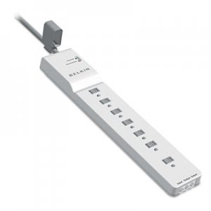 Belkin BLKBE10720012 Home Series SurgeMaster Surge Protector, 7 Outlets, 12 ft Cord, 2160 Joules