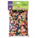 Creativity Street 3552 Pony Beads, Plastic, 6mm x 9mm, Assorted Colors, 1000 Beads/Pack