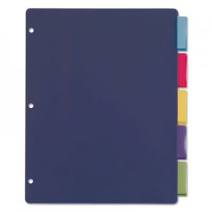 Cardinal 84018 Poly Index Dividers, Letter, Multicolor, 5-Tabs/Set, 4 Sets/Pack