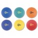 Champion Sports PGSET Playground Ball Set, Nylon, Assorted Colors, 6/Set