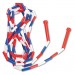 Champion Sports PR16 Segmented Plastic Jump Rope, 16ft, Red/Blue/White