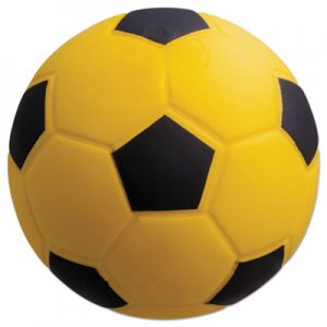 Champion Sports CSISFC Coated Foam Sport Ball, For Soccer, Playground Size, Yellow