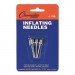 Champion Sports INB Nickel-Plated Inflating Needles for Electric Inflating Pump, 3/Pack