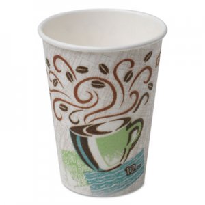 Dixie DXE5342CDCT Hot Cups, Paper, 12oz, Coffee Dreams Design, 1000/Carton