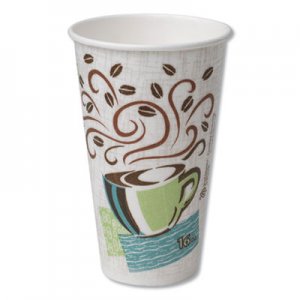 Dixie DXE5356DX Hot Cups, Paper, 16oz, Coffee Dreams Design