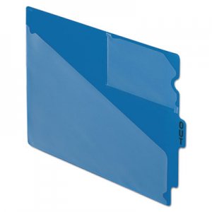 Pendaflex PFX13542 Colored Poly Out Guides with Center Tab, 1/3-Cut End Tab, Out, 8.5 x 11, Blue