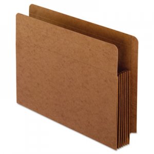 Pendaflex 95363 Heavy-Duty End Tab File Pockets, Straight Cut, 5 1/4" Exp., Letter, Red, 10/Box