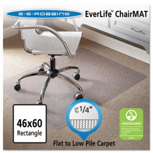 ES Robbins 120321 46 x 60 Rectangle Chair Mat, Task Series AnchorBar for Carpet up to 1/4