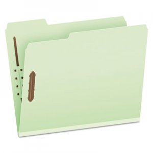 Pendaflex PFX17182 Heavy-Duty Pressboard Folders w/ Embossed Fasteners, Letter Size, Green, 25/Box