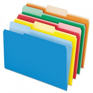 Pendaflex PFX435013ASST Interior File Folders, 1/3-Cut Tabs, Legal Size, Assorted, 100/Box