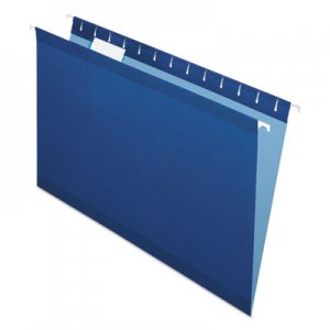 Pendaflex PFX415315NAV Colored Reinforced Hanging Folders, Legal Size, 1/5-Cut Tab, Navy, 25/Box
