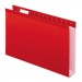 Pendaflex PFX4153X2RED Extra Cap. Hanging File Folder w/Box Bottom, Legal, 2" Exp, 1/5 Tab, Red, 25/Box