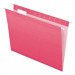 Pendaflex PFX415215PIN Colored Reinforced Hanging Folders, Letter Size, 1/5-Cut Tab, Pink, 25/Box