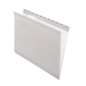 Pendaflex 415215GRA Reinforced Hanging Folders, 1/5 Tab, Letter, Gray, 25/Box