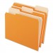 Pendaflex PFX421013ORA Interior File Folders, 1/3 Cut Top Tab, Letter, Orange, 100/Box
