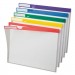 Pendaflex 50981 Clear Poly Index Folders, Letter, Assorted Colors, 10/Pack