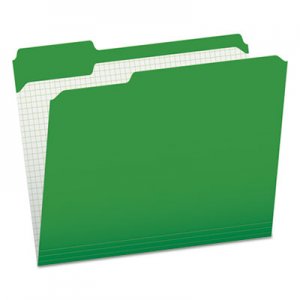 Pendaflex PFXR15213BGR Double-Ply Reinforced Top Tab Colored File Folders, 1/3-Cut Tabs, Letter Size, Bright Green, 100/Box