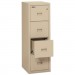 FireKing 4R1822CPA Turtle Four-Drawer File, 17 3/4w x 22 1/8d, UL Listed 350 for Fire, Parchment