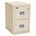 FireKing 2R1822CPA Turtle Two-Drawer File, 17 3/4w x 22 1/8d, UL Listed 350 for Fire, Parchment