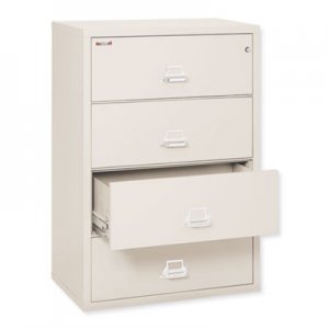 FireKing FIR43822CPA Four-Drawer Lateral File, 37-1/2w x 22-1/8d, Letter/Legal, Parchment