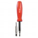 Great Neck GNSSD4BC 4 in-1 Screwdriver w/Interchangeable Phillips/Standard Bits, Assorted Colors