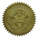 Geographics 20014 Self-Adhesive Embossed Seals, 2" Dia, Official Seal of Excellence, Gold, 100/PK