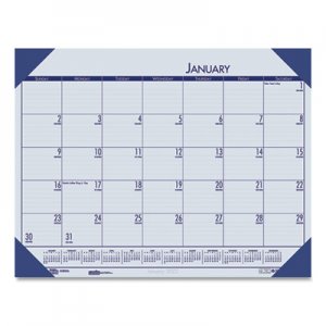 House of Doolittle HOD124640 Recycled EcoTones Ocean Blue Monthly Desk Pad Calendar, 18.5 x 13, 2021